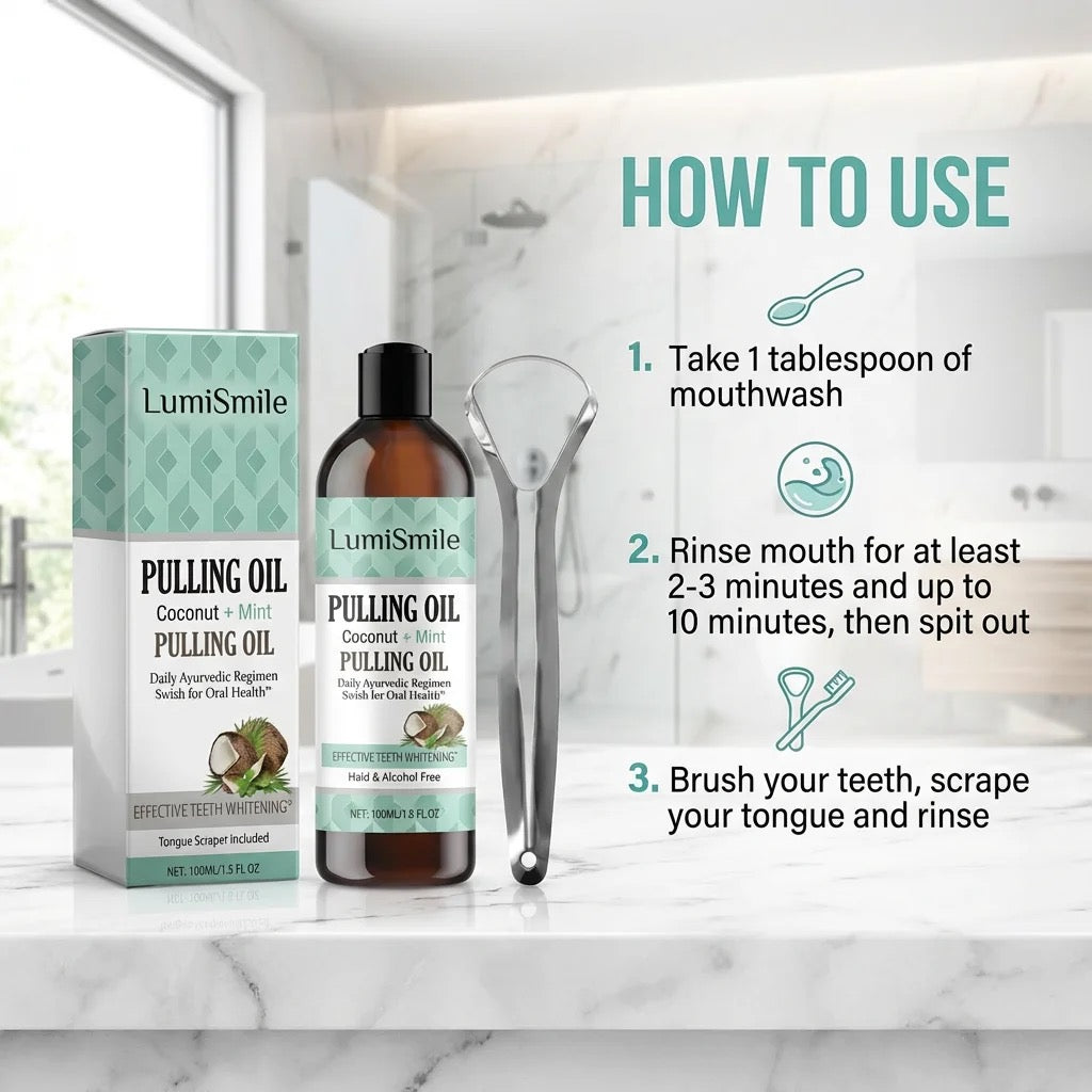 LumiSmile Coconut Mint Pulling Oil
